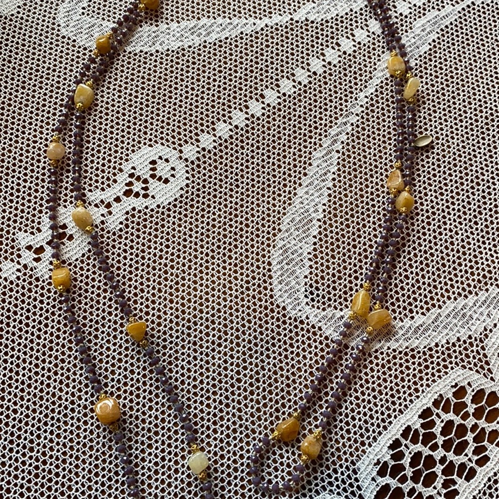 Zacasha Crystal Beaded Necklace